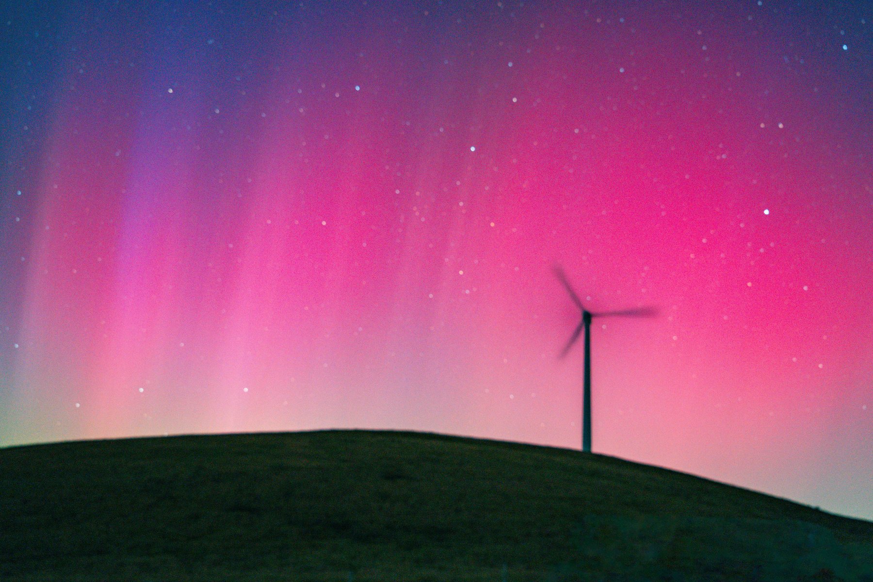 Auoara Borealis in California. Who would’ve thought you could see the Aurora in California? As soon as I heard it was possible, I grabbed a few friends, and we dashed to Livermore to capture this rare, once-in-a-blue-moon shot. SFGATE featured this image in their publication the next morning.